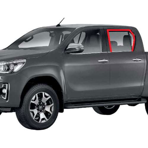 Guarnição Vidro Traseiro Esquerdo Hilux Cd 2019