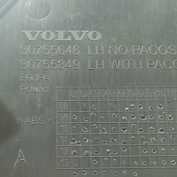 Acabamento Painel Lateral Volvo Xc60 T5 2011 2017 Esquerdo
