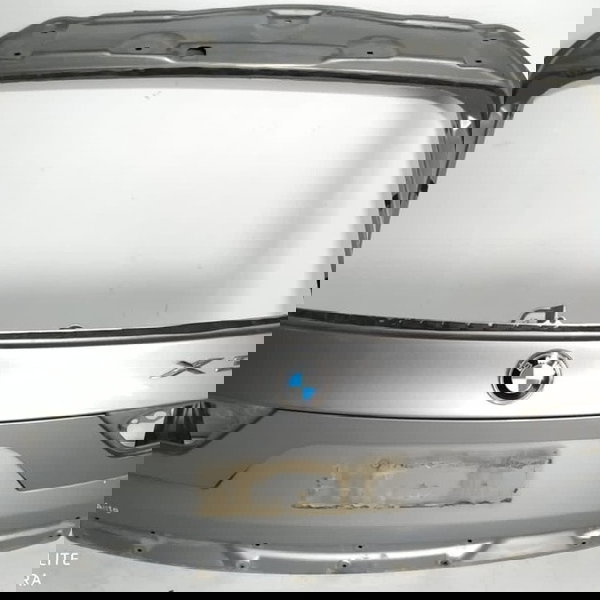 Tampa Traseira Bmw X3 E83 2004/2011 Lisa Prateado