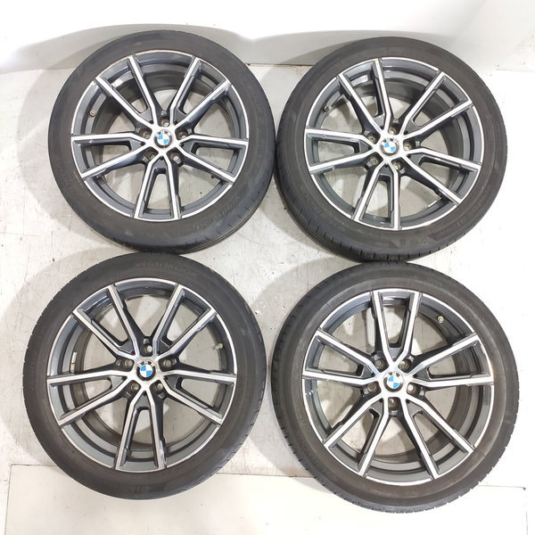 Jogo Roda Pneu Bmw 320i Sport 225/45/18  2019/2025 Orig Prateado