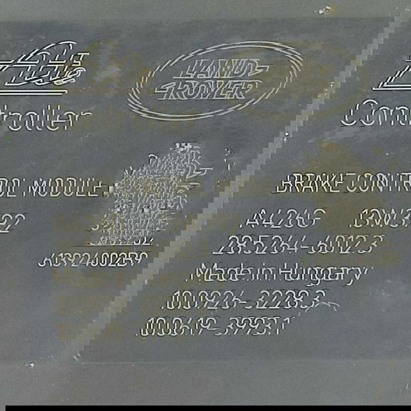 Modulo Abs Land Rover Evoque 2012 2013 2014/2018 Bj322c405ag