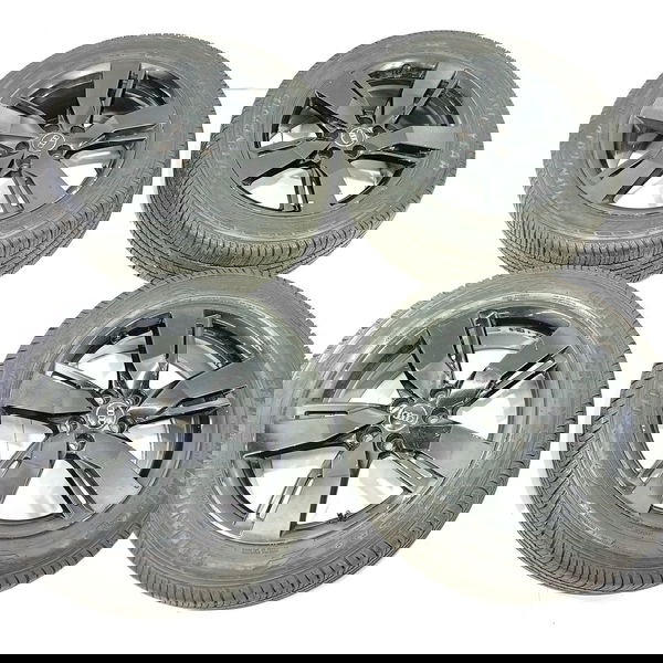 Jogo Roda Pneus Audi Q5 235/55 R19 2018/2022 Original Cinza