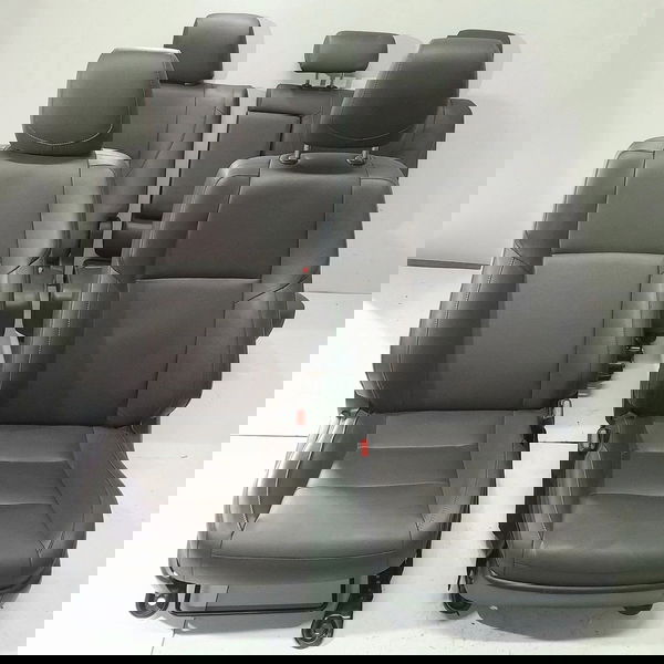 Jogo Banco Couro Hilux Sw4 2016/2020 Eletrico Marrom-claro