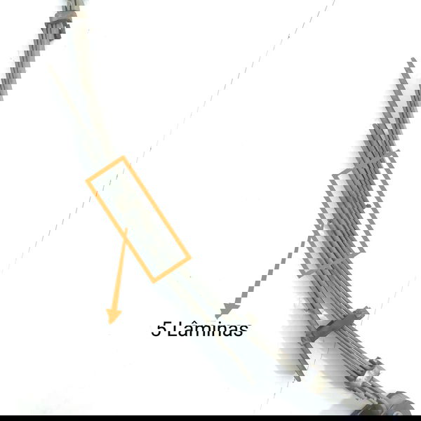 Par Molas Traseira Amarok V6 5 Laminas 2017/2023 2h0511151ae