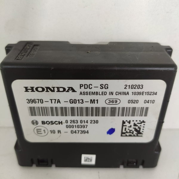 Modulo Estacionamento Honda Hrv 2016/2021 39670t7ag013m1