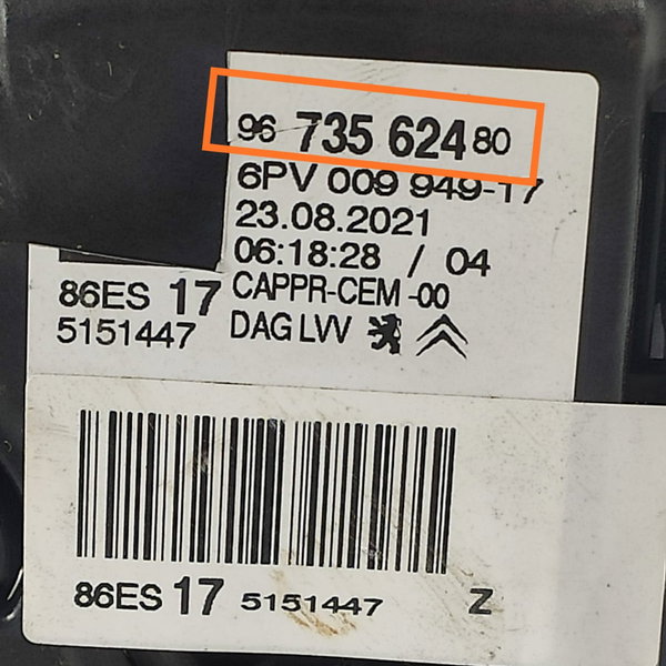 Pedal Acelerador Cactus Peugeot 2008 208 18/2024 9673562480