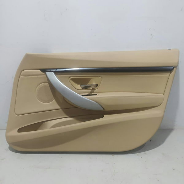 Forro Porta Bmw 320 328 Gt Dianteiro Direito 2013 2014 2018 Caramelo