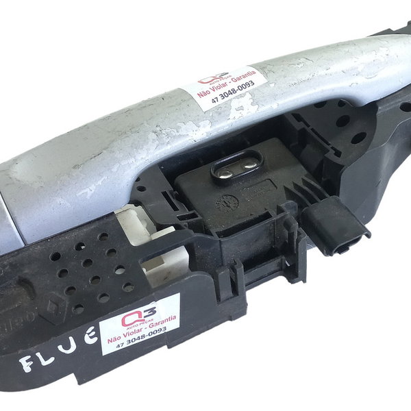 Maçaneta Externa Traseira Direita Renault Fluence Prata Traseira