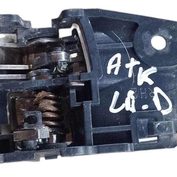 Maçaneta Interna Traseira Direta Mitsubishi Airtrek 2007 Marrom (imitação Madeira) Com Cromado Traseira