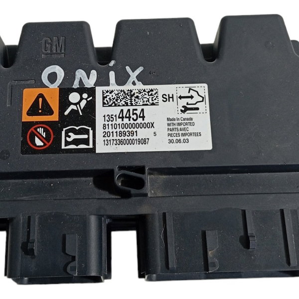 Módulo Airbag Colisão Chevrolet Onix 1.4 2018 13514454