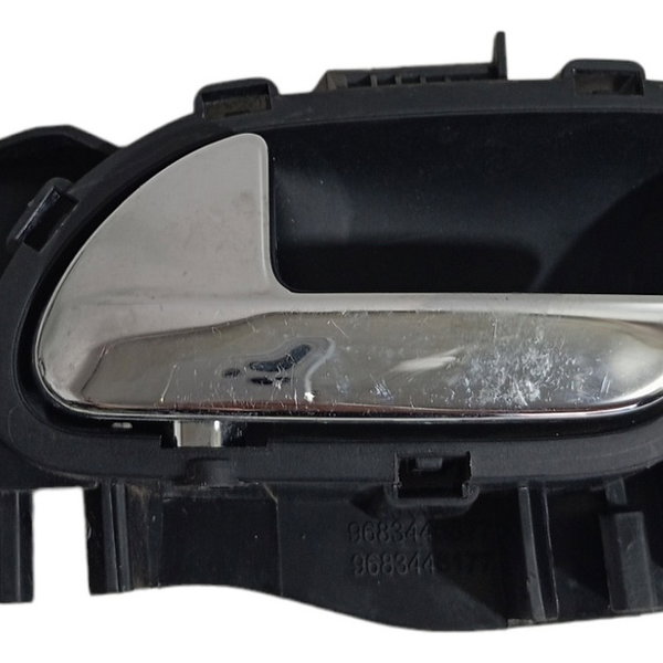 Maçaneta Interna Traseira Esquerda Citroen C3 2014 2015 Preto Dianteira/traseira