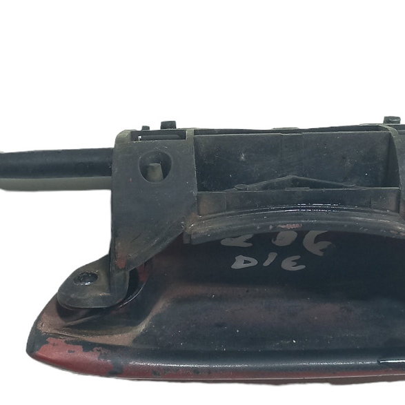 Maçaneta Externa Dianteira Esquerda Peugeot 206 2002 Vermelho Dianteira
