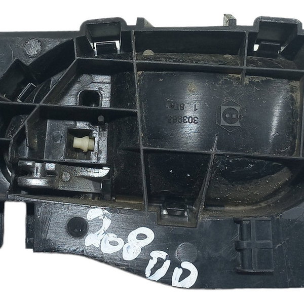 Maçaneta Interna Dianteira Direita Peugeot 208 2018 Cromado Dianteira