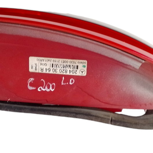 Lanterna Traseira Direita Mercedes C200 2009 Fumê  Direito 2048203064r