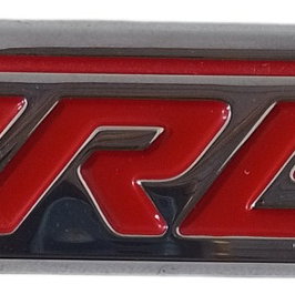 Emblema Turbo Traseiro Chevrolet Cruze Tracker 2017 2018 19 Vermelho