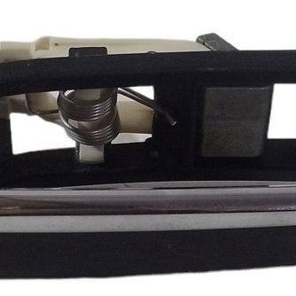 Maçaneta Externa Traseira Direita Mercedes Benz E320 1997 Preto Com Prata Traseira