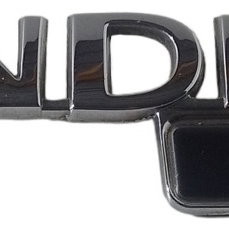 Emblema Letreiro Tampa Traseira Sandero 16v   Prata