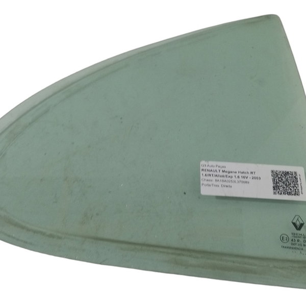 Vidro Fixo Vigia Traseiro Direito Renault Megane 2003 04 05