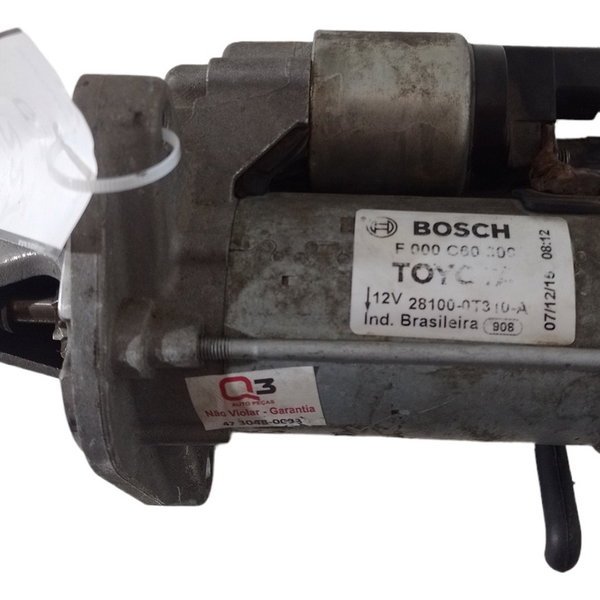 Motor Arranque Toyota Corolla Gli 1.8 16v Aut. 2016 2017