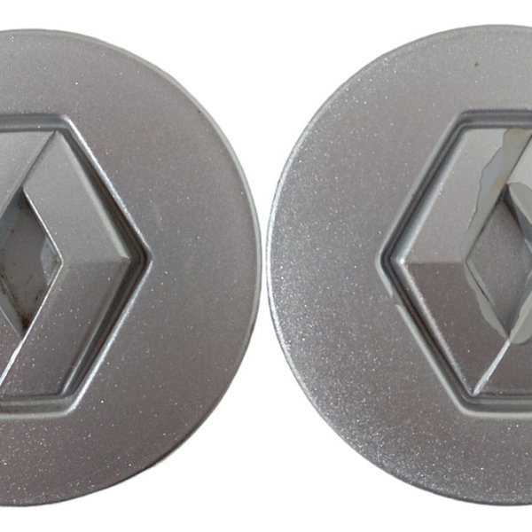 Tampa Miolo Calota Roda Renault Sandero Duster Logan 2012 13 Prata