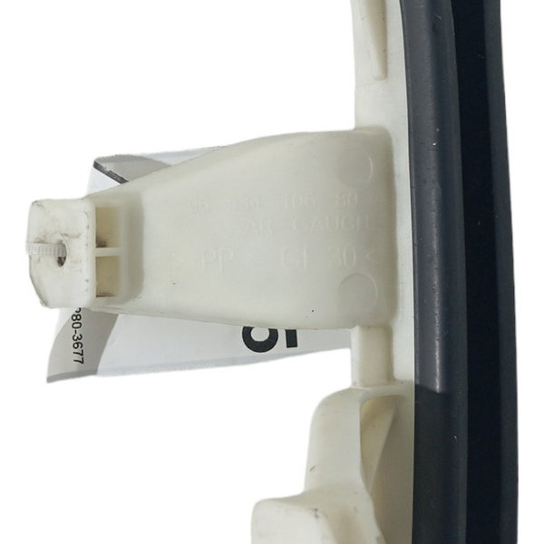 Guia Canaleta Vidro Traseiro Esquerdo Citroen C3 2004 2012 Branco E Preto