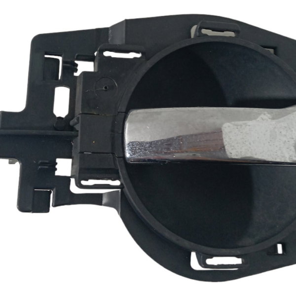 Maçaneta Interna Porta Dianteira Esquerda Citroen C3 2006 07 Preto Dianteira