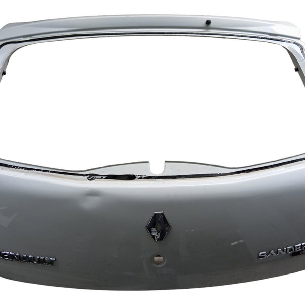 Tampa Traseira Porta Malas Renault Sandero 2009 2010 2011 12 Prata