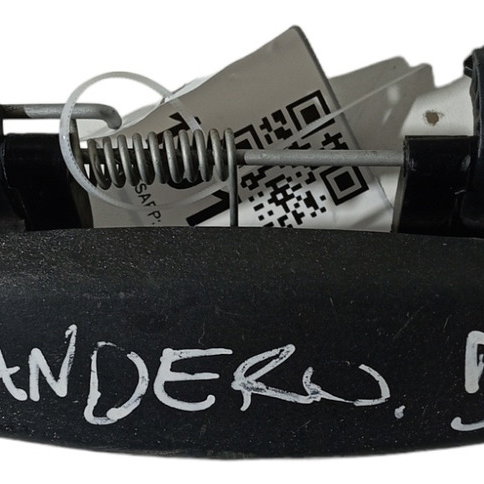 Maçaneta Externa Dianteira Esquerda Renault Sandero 2010 11 Preto Dianteira