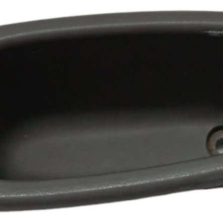 Puxador Interno Porta Traseira Esquerda Renault Clio 2002 03 Preto Traseira