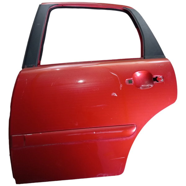 Porta Traseira Esquerda Citroen C3 2003 04 05 06 07 08 09 12 Traseira Esquerdo Vermelho