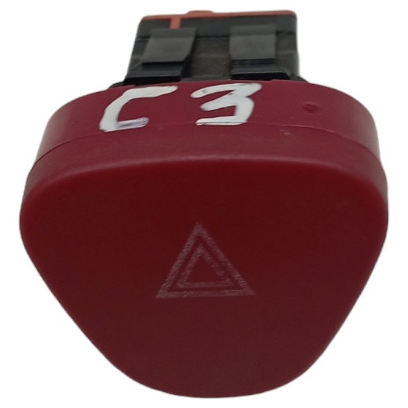Botão Pisca Alerta Citroen C3 1.4 2003 2004 2005 2006 2008  Vermelho