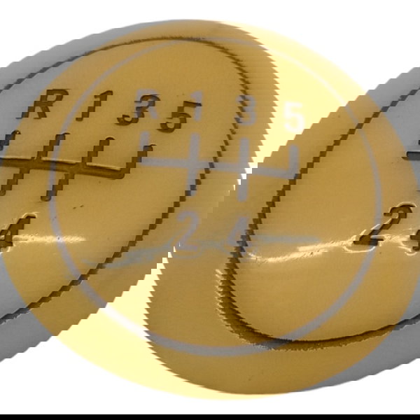 Acabamento Bola Manopla Cambio Chevrolet Spin 2013 2014 2015 Amarelo