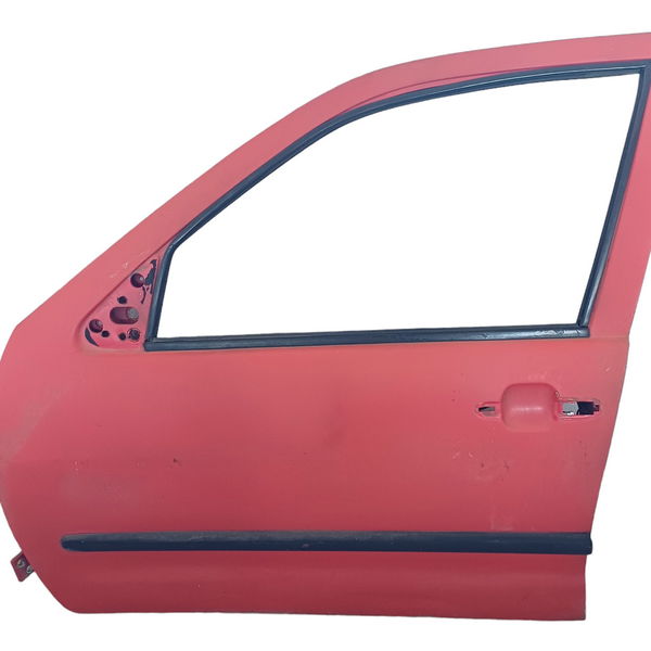 Porta Dianteira Esquerda Volkswagen Polo Van 1998 Detalhes  Dianteira Esquerdo Vermelha
