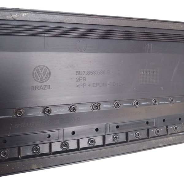 Friso Lateral Traseiro Direito Volkswagen Saveiro G6 2018 Preto