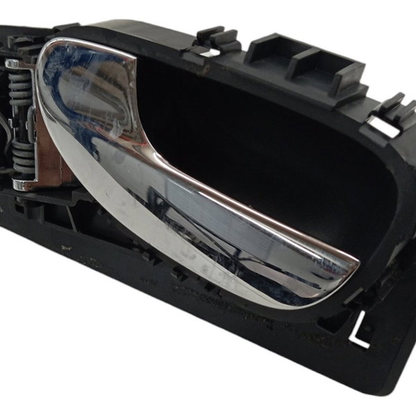 Maçaneta Interna Tráseira Esquerda Peugeot 307 2005 Preto Traseira