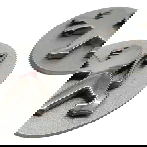 Par Tampa Calota Miolo Central Roda Peugeot  9646482380 Prateado