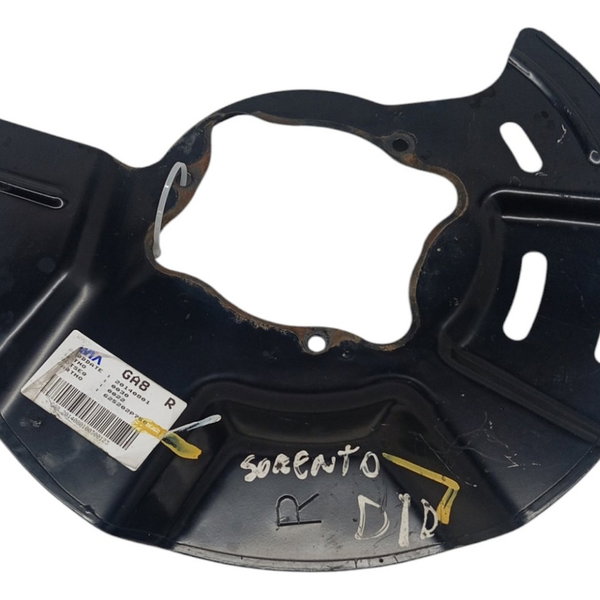 Espelho Sapata Freio Dianteiro Direito Kia Sorento 2.4 2015 Preto