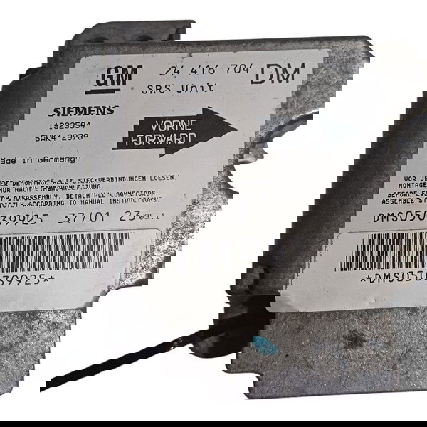 Modulo Airbag Impacto Colisão Gm Zafira 2.0 2002 2003 2004