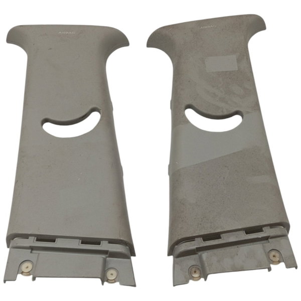 Par Moldura Coluna Central Sup. Cinto Kia Picanto 2011 2012 Bege