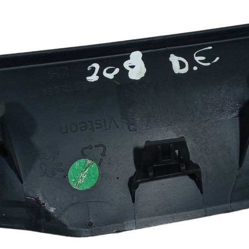 Acabamento Interno Retrovisor Esquerdo Peugeot 208 2015 16  Preto