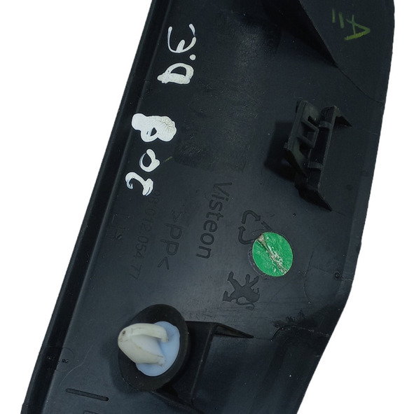 Acabamento Interno Retrovisor Esquerdo Peugeot 208 2015 16  Preto