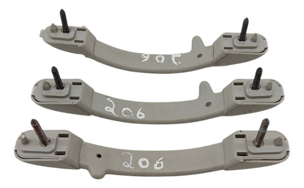Kit 3 Alça Teto Pqp Peugeot 206 2003 2004 2005 2006 2007