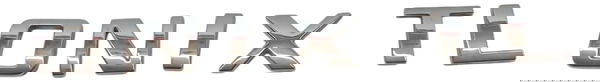 Emblema Tampa Traseira Chevrolet Onix 2014 2015 2016 2017 Cinza