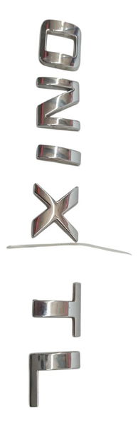 Emblema Tampa Traseira Chevrolet Onix 2014 2015 2016 2017 Cinza