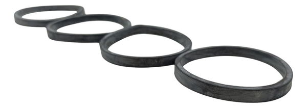 Kit 4 Junta Coletor Admissão Peugeot 206 1.6 16v 2003 2004