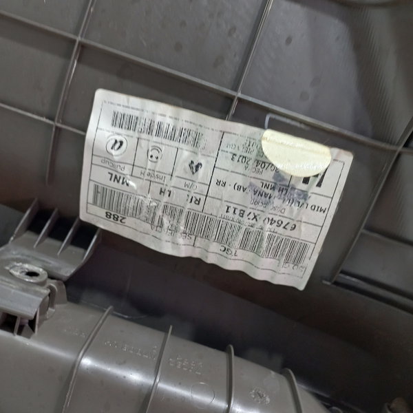 Forro Porta Traseira Esquerda Gm Cobalt Vidro Manual Cinza