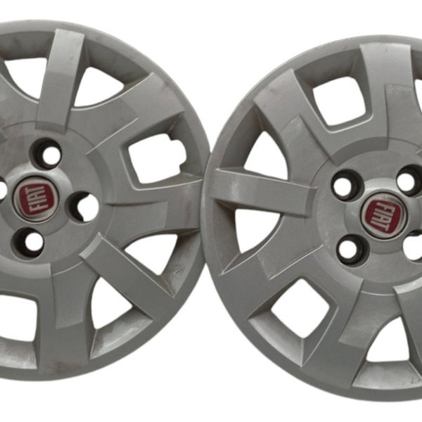 Kit 2 Calota Aro 14 Linha Fiat