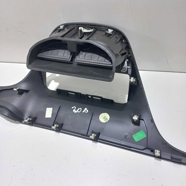 Moldura Painel Central C/difusor Ar Peugeot 208 2014
