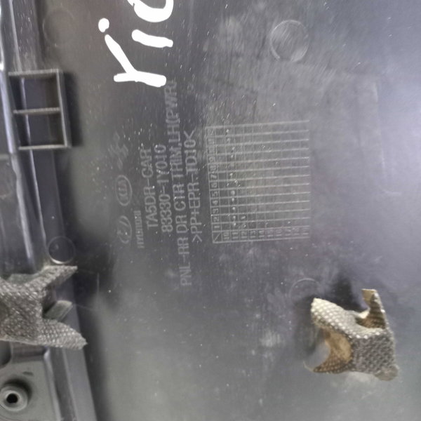 Forro Porta Traseira Esquerdo Kia Picanto Preto