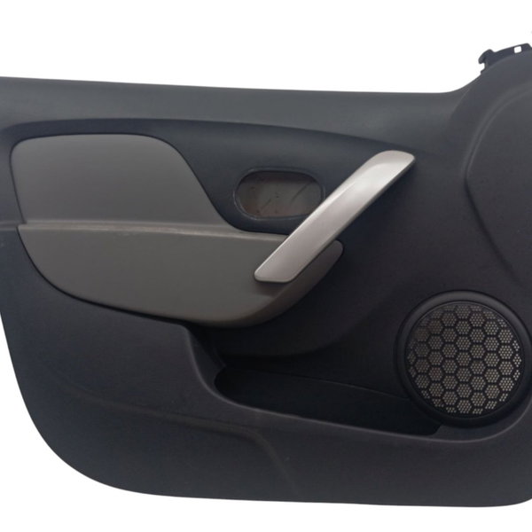 Forro Porta Dianteira Esquerda Renault Logan 2007 2008 2009 Preto E Cinza